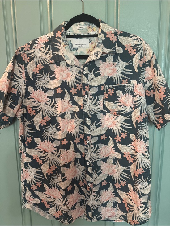 Paper Denim & Cloth Other - Paper Denim and Cloth Floral Short-Sleeve Button-Up Shirt - 100% cotton